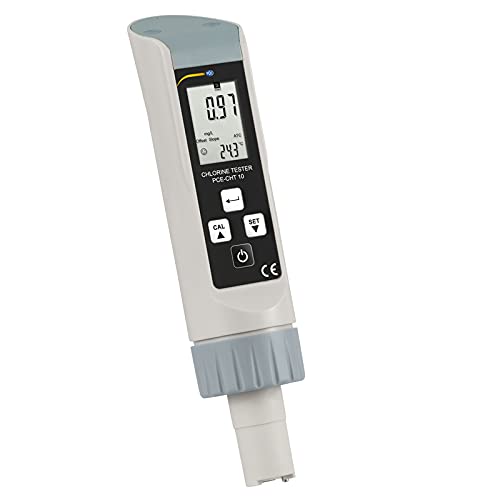 PCE Instruments PCE-CHT 10 Water Analysis Meter for Chlorine Testing, Measures 0–10 mg/L with 0.01 mg/L Resolution, ±2% Accuracy, ATC, IP67 housing, Manual Calibration