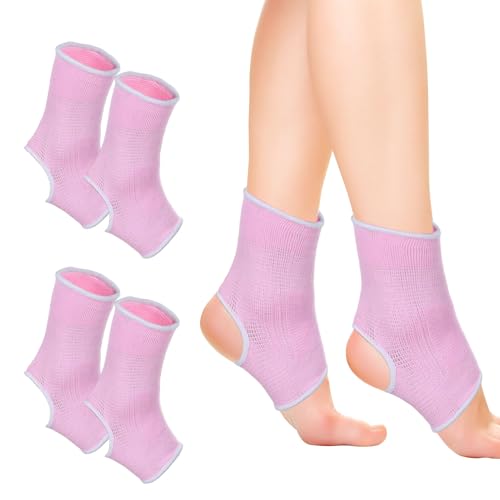 Miiqxx 2 Pair Pink Kids Ankle Support for Ligament Damage Ankle Support for Sprained AnkleSupport Kids Ankle Braces Socks Stabilizes Joints & Prevents Sprains