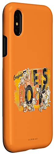 Iphone X/Xs The Flintstones Fred Barney Everybody Rock Case #TOP2