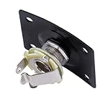 Conector para placa de guitarra, conector de salida de metal para guitarra eléctrica, duradero y fuerte para guitarra eléctrica (negro)