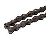 Single Speed for Bike Chain for Racing & Cycling – 98-Link or 114-Link Carbon Steel Chain with Compact Structure, Dead Fly Compatible, 124cm/144cm(114 Link)