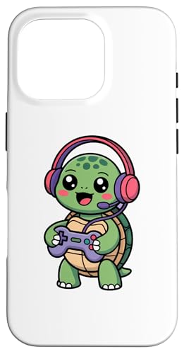 Turtle Playing Video Game Reptiles Testudines Gamers �X�}�z�P�[�X iPhone 16 Pro �p