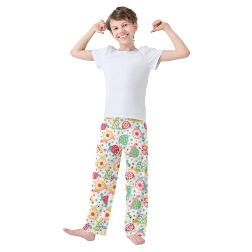 Turtle Love Boys Long Pants Soft Trousers Elastic Waist Kids Lounge Bottoms with Pockets S-XL2