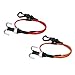 INJORA RC Elastic Strap Rope with Hooks 270mm Rope for TRX4M SCX24 FCX24 1/18 1/24 RC Crawler Upgrade(Red&Orange)