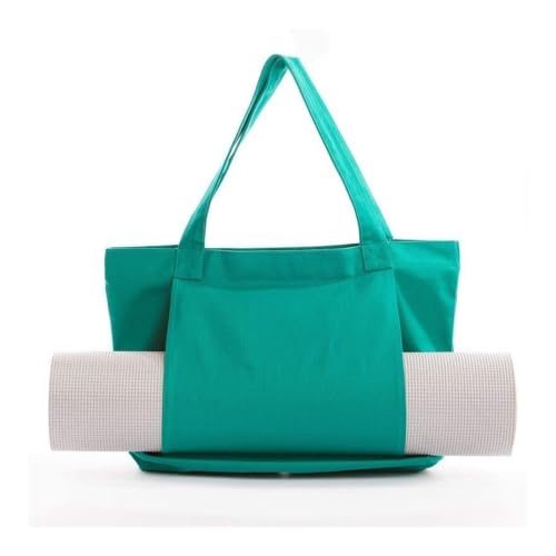 Bolsa de lona multiusos para gimnasio con asas superiores y bolsillo exterior