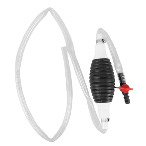 Manual Water Suction Pump for Draining Siphon Hose Multifunctional Oil Transfer Pump Compact Self-Priming Liquid Siphoning Kit for Gas and Water