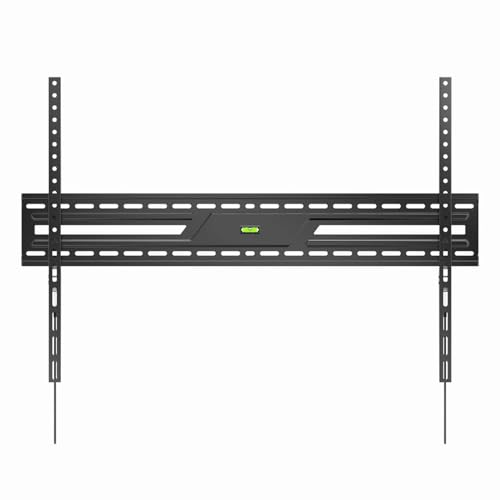 Gembird Support Mural TV pour Écrans 43”-100” – Fixe, Compatible VESA, Construction Métallique Stable, Charge Jusqu’à 75 Kg, Idéal pour Salon Et Bureau, Noir
