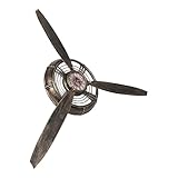 Inspiration aéronautique : conçue pour les passionnés d’aviation, cette horloge murale en forme d’hélice ancienne évoque l’aventure et la nostalgie grâce à son thème vintage. décoration murale inspirée des hélices d’avion, style rustique. décoration murale hélice pour le salon