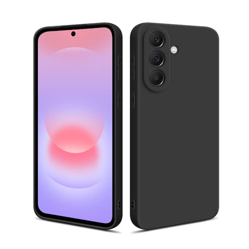 HSP Hülle für Samsung Galaxy A37 5G Matt Stoßfest & Passgenau | Durchgefärbtes TPU Silikon Case mit Kameraschutz Anti-Fingerprint & Staubschutz Schwarz
