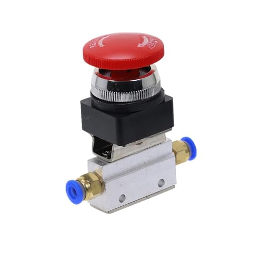 Bouton de sécurité pneumatique MOV-3 pour arrêt d'urgence mécanique 2 positions 1/8