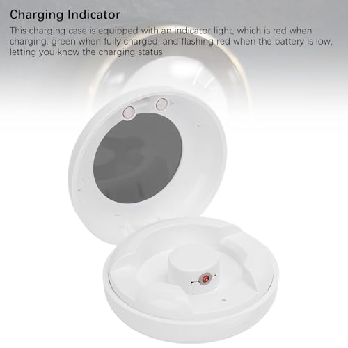 Smart Ring Charging Case, Magnetic Charging Port Compartment, Fast Charging Compact Box Portable Charger for R02 R06 R11M R8 Fitness Ring, 200 mAh Battery by ciciglow - Image 3
