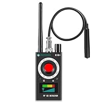 JMDHKK K18+ Hidden Camera Detector, Spy Camera Finder, Bug Magnetic Field Detector, Listening Device Detector – Privacy Protection Tool for Home, Office, Hotel, and Travel Security(Black)