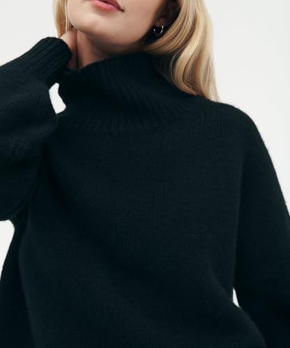 Women's Luxe Cashmere Oversized Turtleneck2