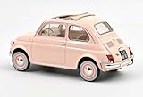 Livrée en boite vitrine NOREV Voiture de Collection Compatible avec Fiat 500 L 1968 Rose Cadeau De Naissance 1/18 Métal