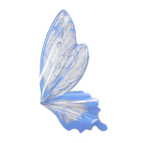 Generic 40 個花束包装紙フラワーラッピング装飾アレンジメント蝶の羽 DIY 工芸品母の日, 青