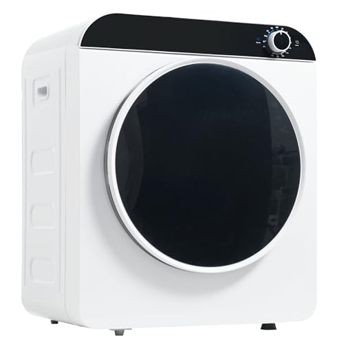 FUNEBIKE Sèche-linge à Évacuation Mural Compact, Capacité 3-4,5 kg, 4 Programmes de Séchage Dont Air Froid, Installation Murale Gain de Place (Blanc)