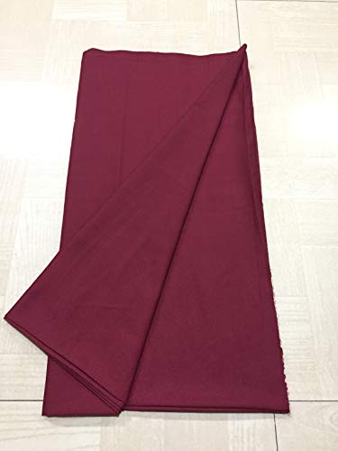 Image of BKRKJ Women's Lizibizi Cotton Unstitched Dress Material Plain Fabric by Meter for Sewing Suit,Salwar,Blouse,Shirt,Kurta,Pyjama,Pathani,Kameez,Chudidar,Patiyala (Maroon 19, 2.5 Meter)
