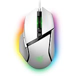 Razer Basilisk V3 - Wired customisable gaming mouse - ergonomic design - 26K DPI sensor - Chroma RGB - 11 programmable buttons - tiltable HyperScroll mouse wheel - PC/Mac | White