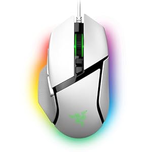 Razer Basilisk V3 – Kabelgebundene anpassbare Gaming Maus – ergonomisches Design – Chroma RGB – 11 programmierbare Tasten – neigbares HyperScroll Mausrad – PC/Mac | Weiß