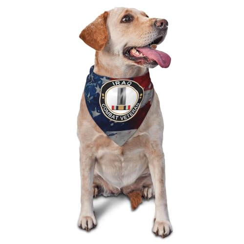 US Army W-5 Chief Warrant Officer 5 W5 CW5 Iraq Combat Veteran Dog Scarf Pet Bandana Cat Pet Bibs