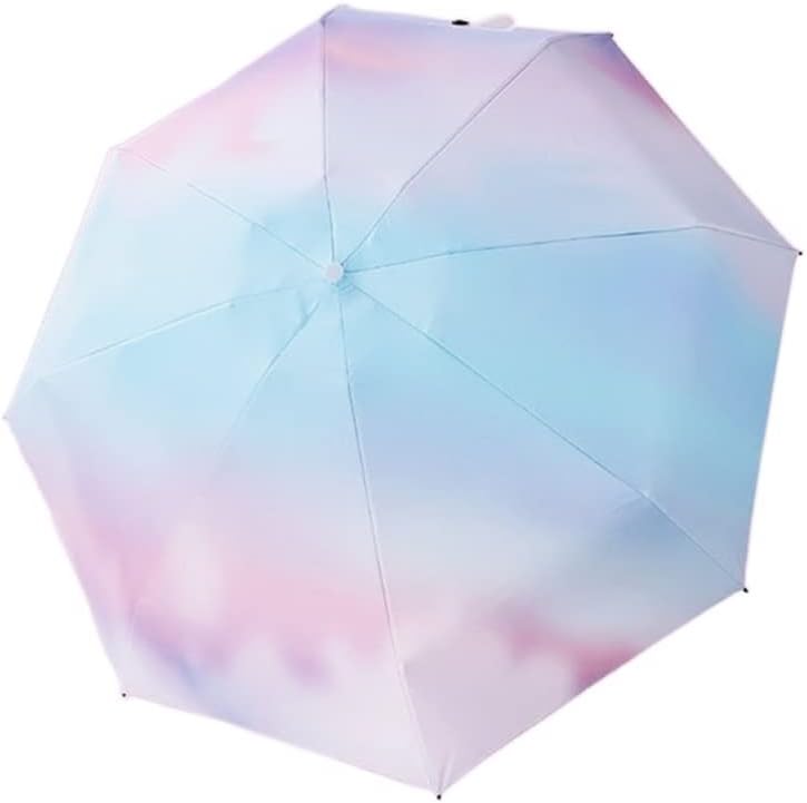 Portable Umbrella for Travel Colorful Gradient Sunny Umbrella 8 Rib Women's Umbrella Parasol Manual Umbrella Umbrella Outdoor