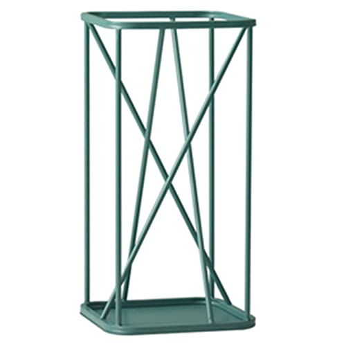 Paragüero cuadrado simple, estante geométrico con ganchos, soporte para paraguas para restaurantes, hoteles, tiendas, pasillo de entrada