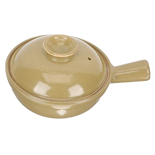 OFFSCH Marmite Chinoise En Argile 0,5l Cocotte Maison Poignée Faitout Résistant Haute Température Pour Soupe Nouilles Riz Cuisson Individuelle