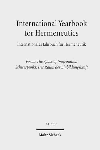 International Yearbook for Hermeneutics / Inter... 3161540034 Book Cover