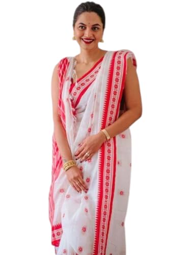 Image of Flosive Women's Woven Cotton Silk Saree With Unstitched Blouse Piece