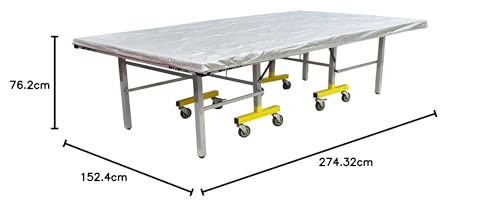Image of Bronx Advance Table Tennis Table with 25 mm Both Side Laminated Black top and 100 mm 6+2 Stopper Wheel (2 TT bat, 3 Balls and 1 Cover)
