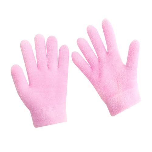 Beatifufu Guantes Hidratantes de Gel para Manos Cuidado Blanqueador y Humectante Guantes Spa Reutilizables con Forro para Piel Seca y Áspera Color