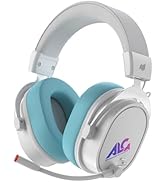 Alone 7.1 CH Wireless Gaming Headset, White, 7.9 x 4.3 x 9.1 inches (20 x 11 x 23 cm), e-sports Noise Canceling, Microphone Mute Function