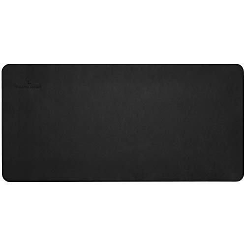 Gallaway Leather Desk Pad - (36 X 17 Inch) Desk Mat Accessories for Women Men Desk Protector Extended Mouse Pad for Office/Home Accessories Writing Pad for Top of Desks (Black)