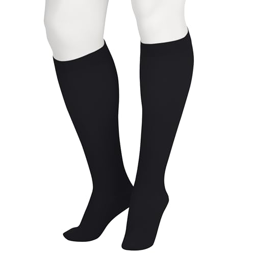 Image of Juzo Soft 2002 Knee-High 30-40 mmHg Closed Toe Compression Stocking - Men & Women, Regular
