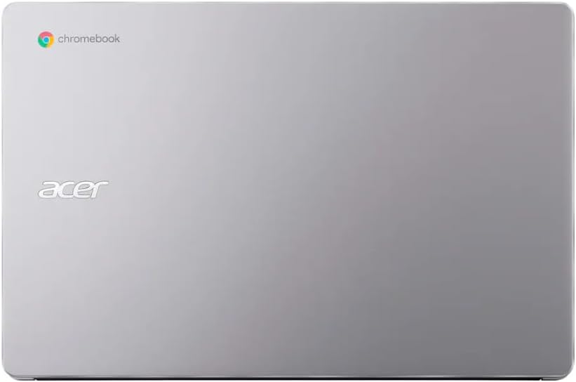 acer 15.6” FHD Chromebook Laptop, 4GB RAM 576GB Storage (64GB eMMC+512GB SD Card), Dual-Core Intel Celeron Processor, Chrome OS, WiFi-6, USB-Type C, Long Battery Life, PLUSERA Earphones, Silver
