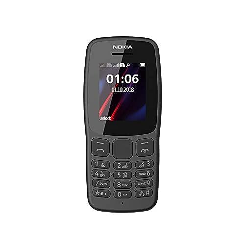 Nokia 106-4 MB RAM Dual SIM Phone - Dark Gray