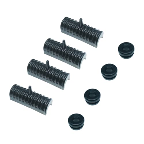 HIAKDOFT Set Cuscino di Supporto in Gomma per Borse Laterali Moto Boccole Occhielli Hardware di Montaggio Resistenti Accessorio Sostitutivo Antivibrazioni per Custodia da Sella Touring