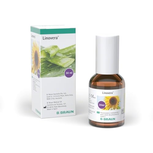 BBraun Linovera Spray, Tratamiento para Úlceras por Presión, con Ácidos Grasos Hiperoxigenados, Aloe Vera y Centella Asiática, 30ml