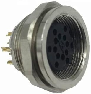 10pcs M16 Connector Female 14Pin Waterproof Socket Solder Type Shield Connector