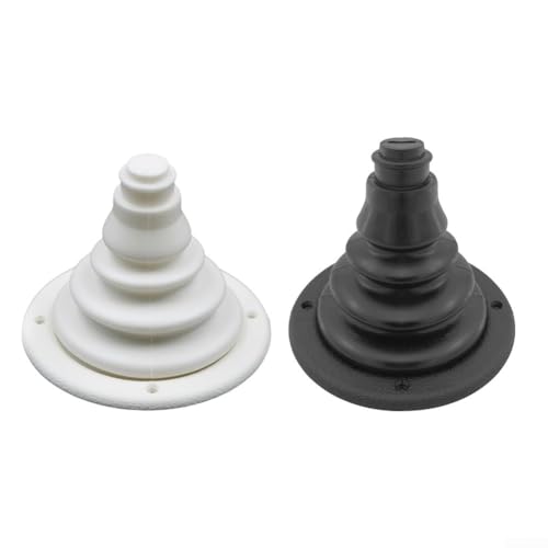 Alanmoship Lot de 1 soufflet de protection étanche en caoutchouc pour bateau, yacht, bateau à moteur, soufflet de protection étanche noir, 102 x 120 mm,...