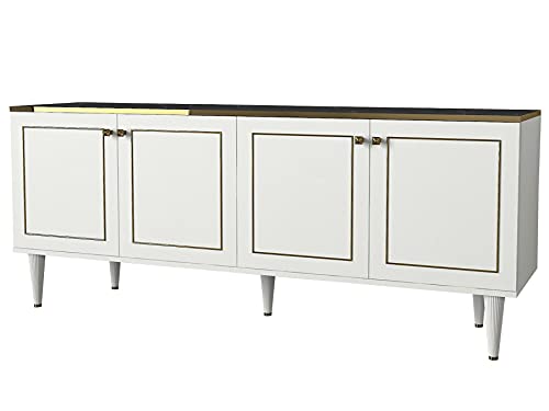 moebel17 6016 Ravenna Sideboard Moderne Kommode Schrank Anrichte, Weiß...