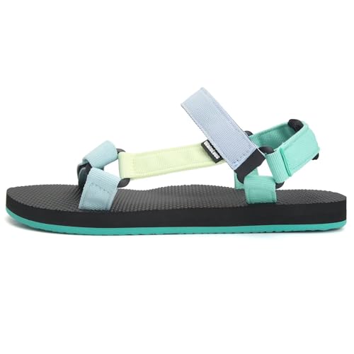 Image of WateLves Womens-Sport-Sandals Outdoor Hiking Sandals with-Arch-Support Comfortable Webbing-Water-Athletic Beach-Sandals for Travel-Walking-Trekking-Camping