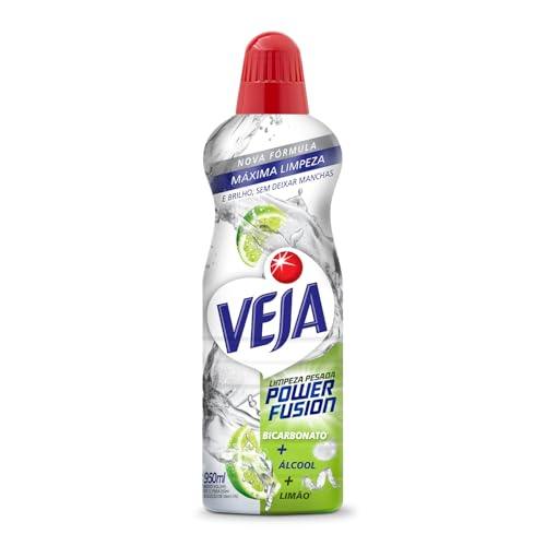 Veja Limpeza Pesada Power Fusion Limão Limpador de Pisos 950ml Veja Limpeza Pesada Power Fusion Limão Limpador de Pisos 950ml