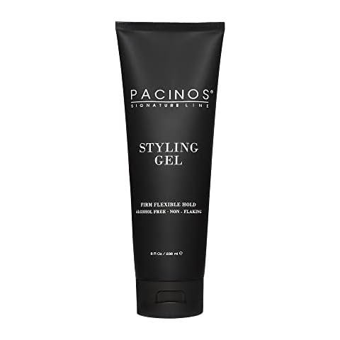 Pacinos Styling Gel - Medium Shine All Day Hold, Conditions and Moisturizes Hair while Adding Volume and Texture, No Dry Flakes or Residue, All Hair Types, 8 fl. Oz Cover