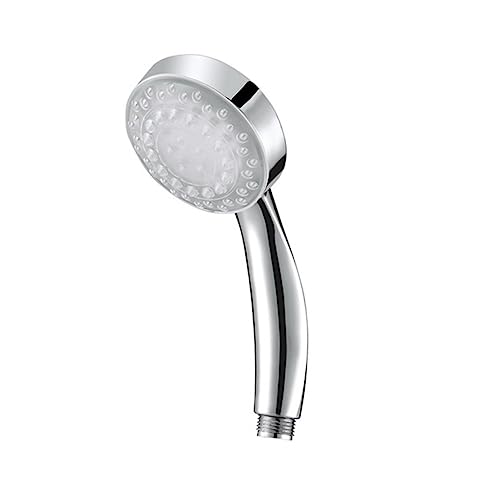 LIFKICH Cabezal de Ducha LED de Color de Alta Presión de Inyección de Aire Material Resistente Corrosión Cuatro de Temperatura LED sin Baterías