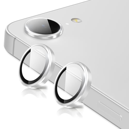 Oelrstfe - Cámara trasera para Apple iPhone 16e vidrio templado,Lente de lente protectora de lente 9H dureza HD definición anti-arañazos ultra resistente lente lente protector,plata