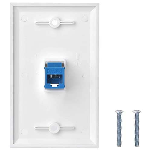Acoplador de pared RJ45 Cat6 que elimina cortes de señal y facilita la instalación de red, 16x 4