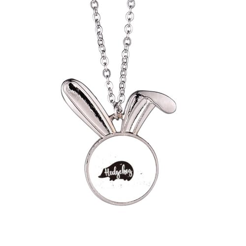 Collier lapin noir et blanc, une idée cadeau d'anniversaire originale