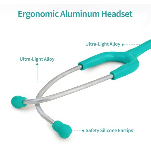 Image of Scian 30G-GR Stethoscope - Clear Sound, Light Build, Satin-Flex Tube for ER & Training - Essential for Nurses & Students