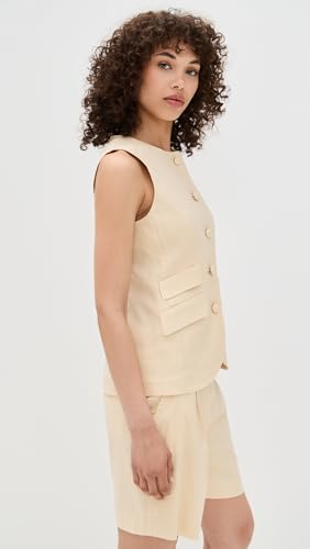 rag & bone Women's Slade Crew Linen Vest4